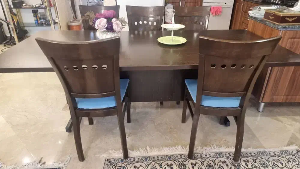 میز ام دی اف ۱۰ نفره با ۶ صندلی|میز و صندلی غذاخوری|لواسان, |دیوار