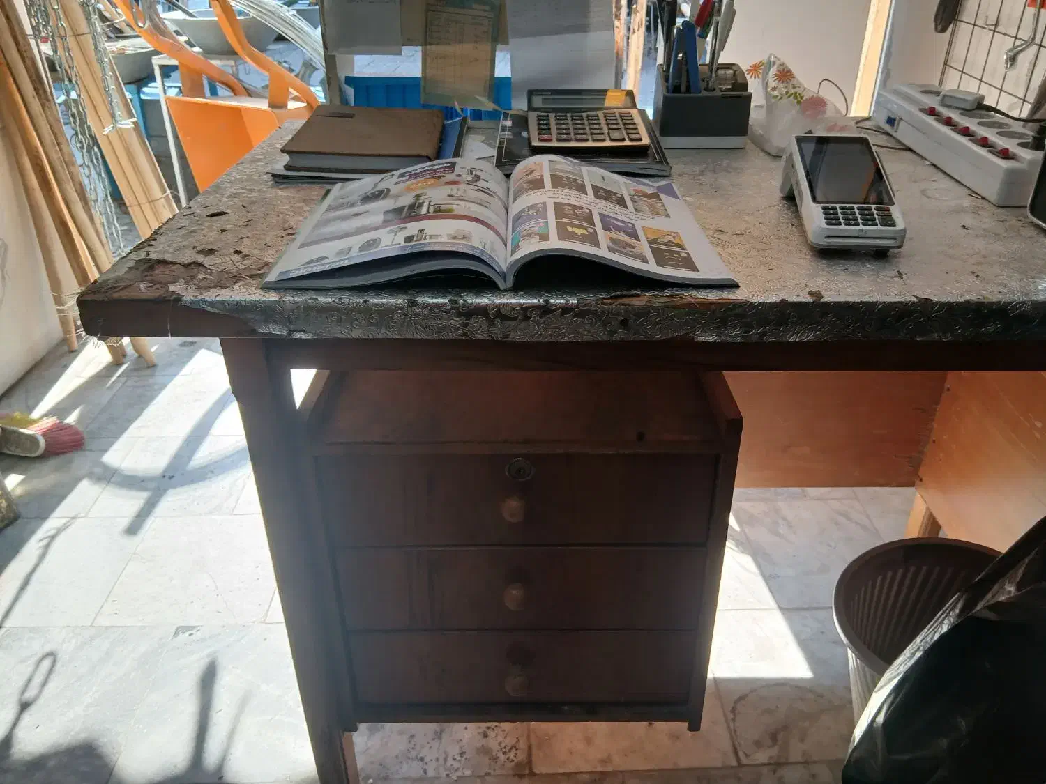 میز تمام چوبی|میز تحریر و کامپیوتر|گرگان, |دیوار