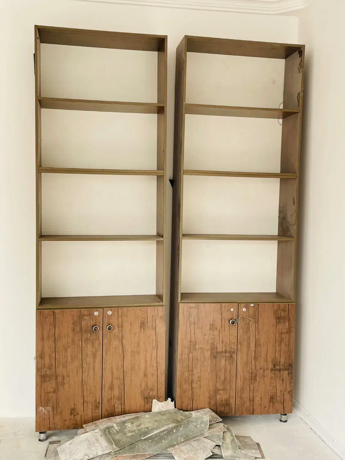 فروش کمد کتابخانه‌ای چوبی|کتابخانه، شلف، قفسه‌های دیواری|رشت, بلوار گیلان|دیوار