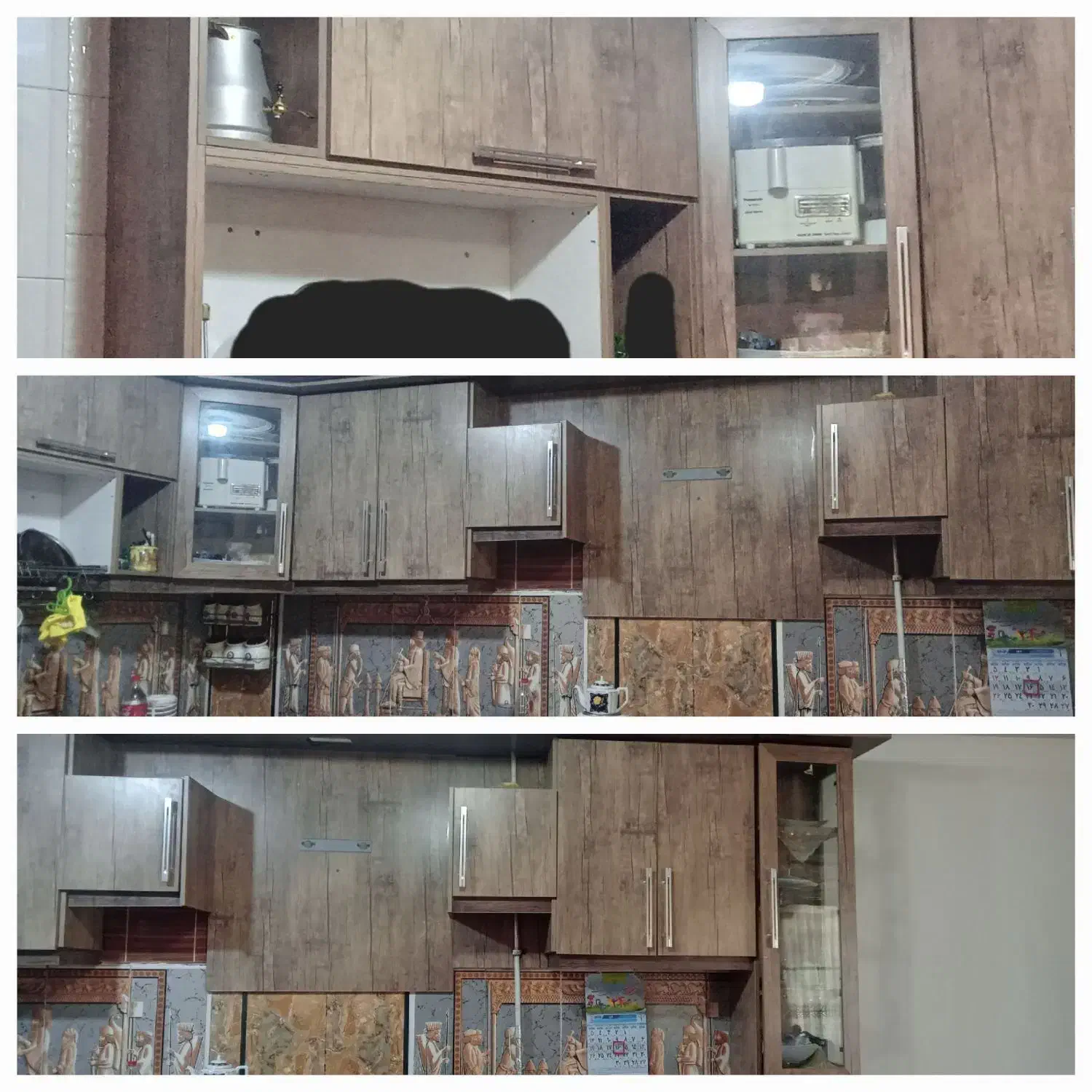 فروش کابینت ام دی اف|کتابخانه، شلف، قفسههای دیواری|اندیمشک, |دیوار