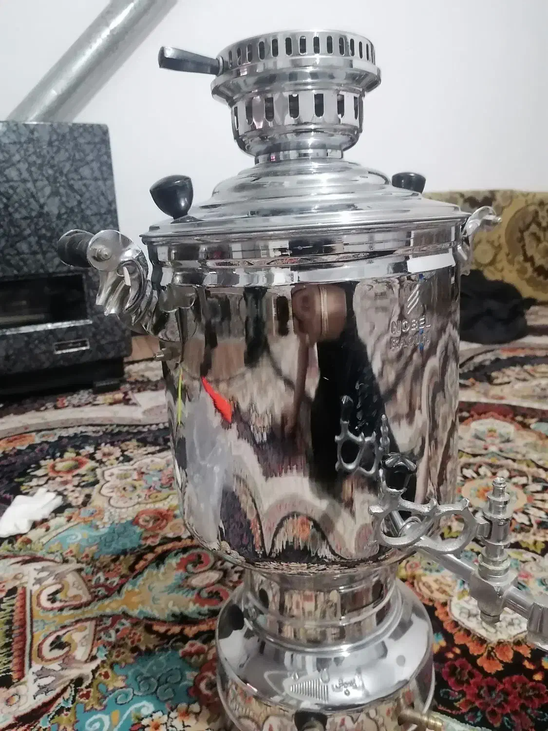 سماور قدیمی سالم نو نو|سماور، چای‌ساز، قهوه‌ساز|محمدیه-قزوین, |دیوار