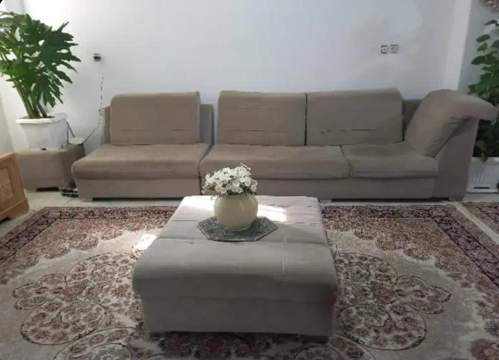 مبل ال ۸نفره تمیز|مبلمان خانگی و میز عسلی|قائمشهر, |دیوار