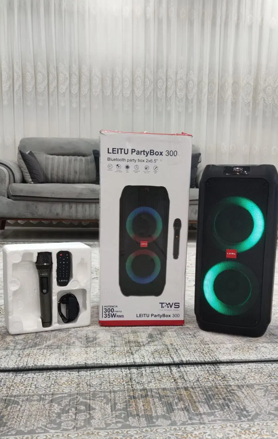 اسپیکر Leitu party box 300 درحد آک|سیستم صوتی خانگی|قم, نیروگاه|دیوار