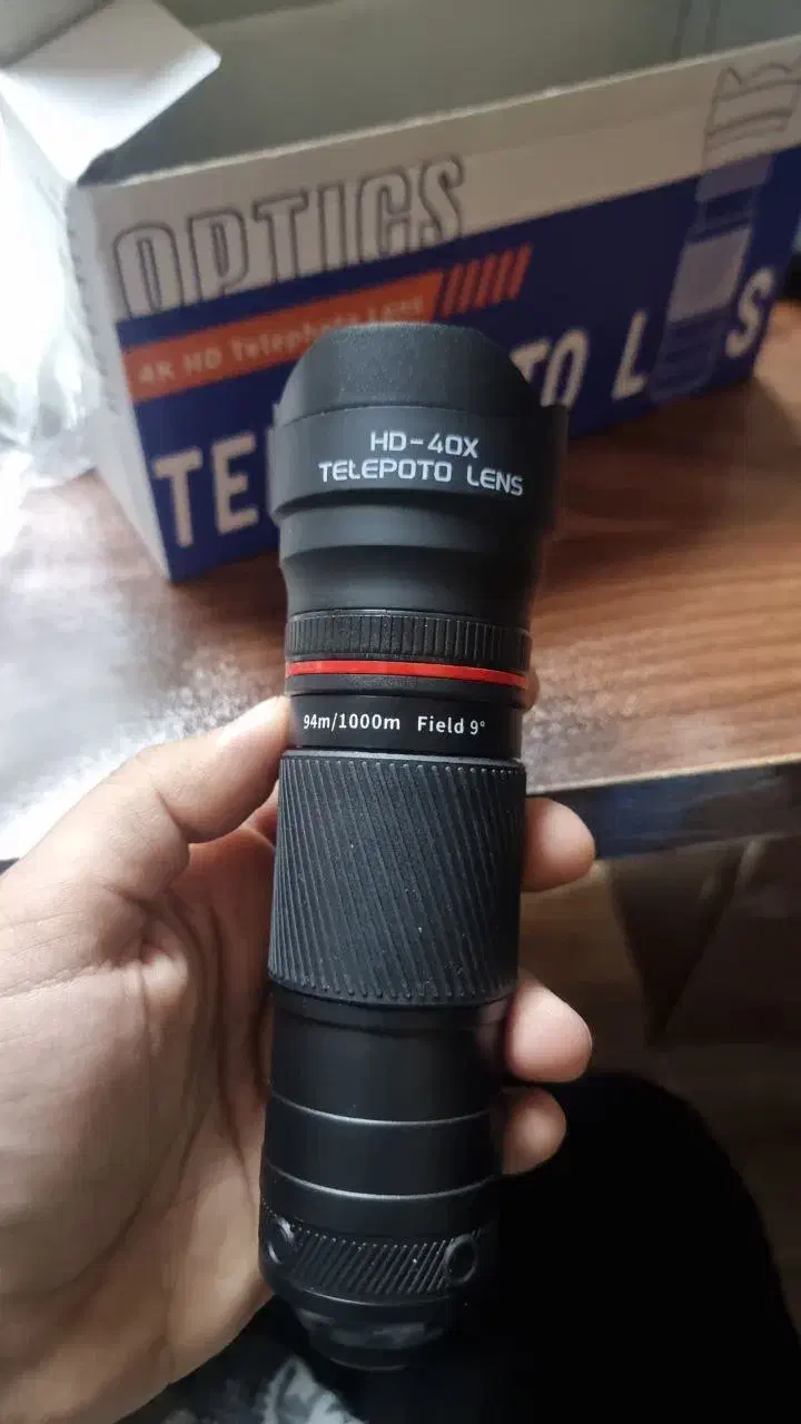 لنز تلهفوتو موبایل 40X بههمراه سهپایه و گیره|دوربین عکاسی و فیلمبرداری|تهران, نیلوفر|دیوار