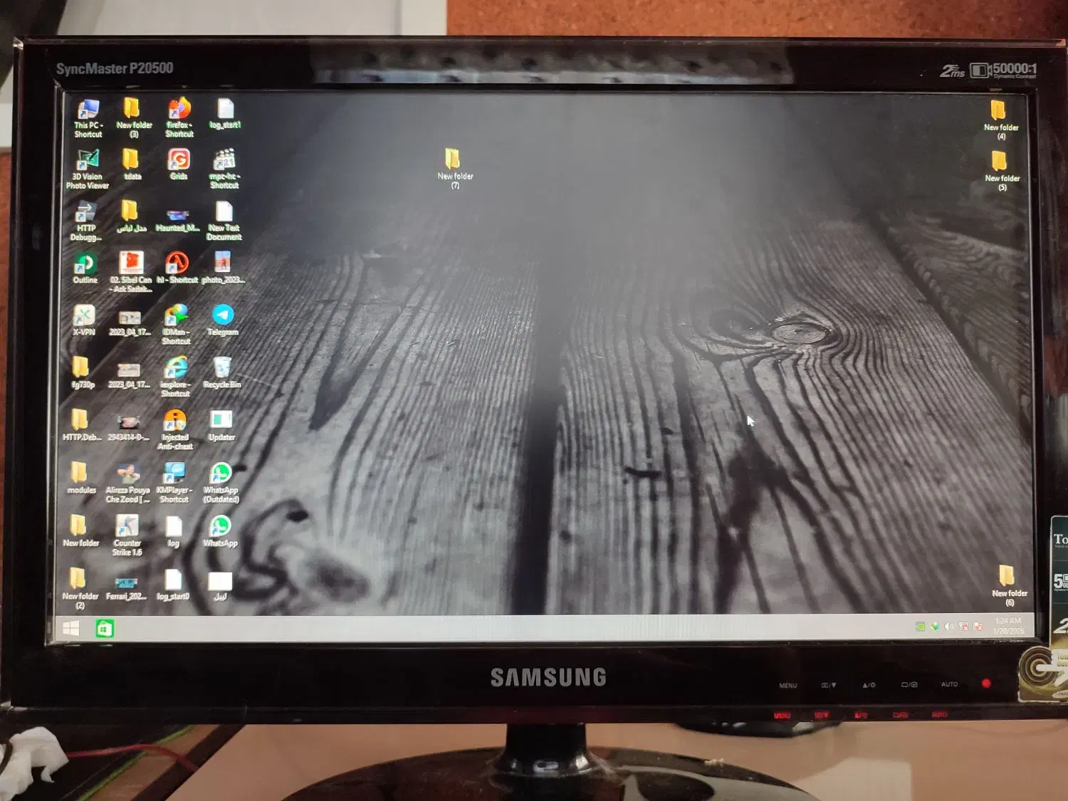 مانیتور ۲۰ اینچ سامسونگ|رایانه رومیزی|تالش, هشتپر|دیوار