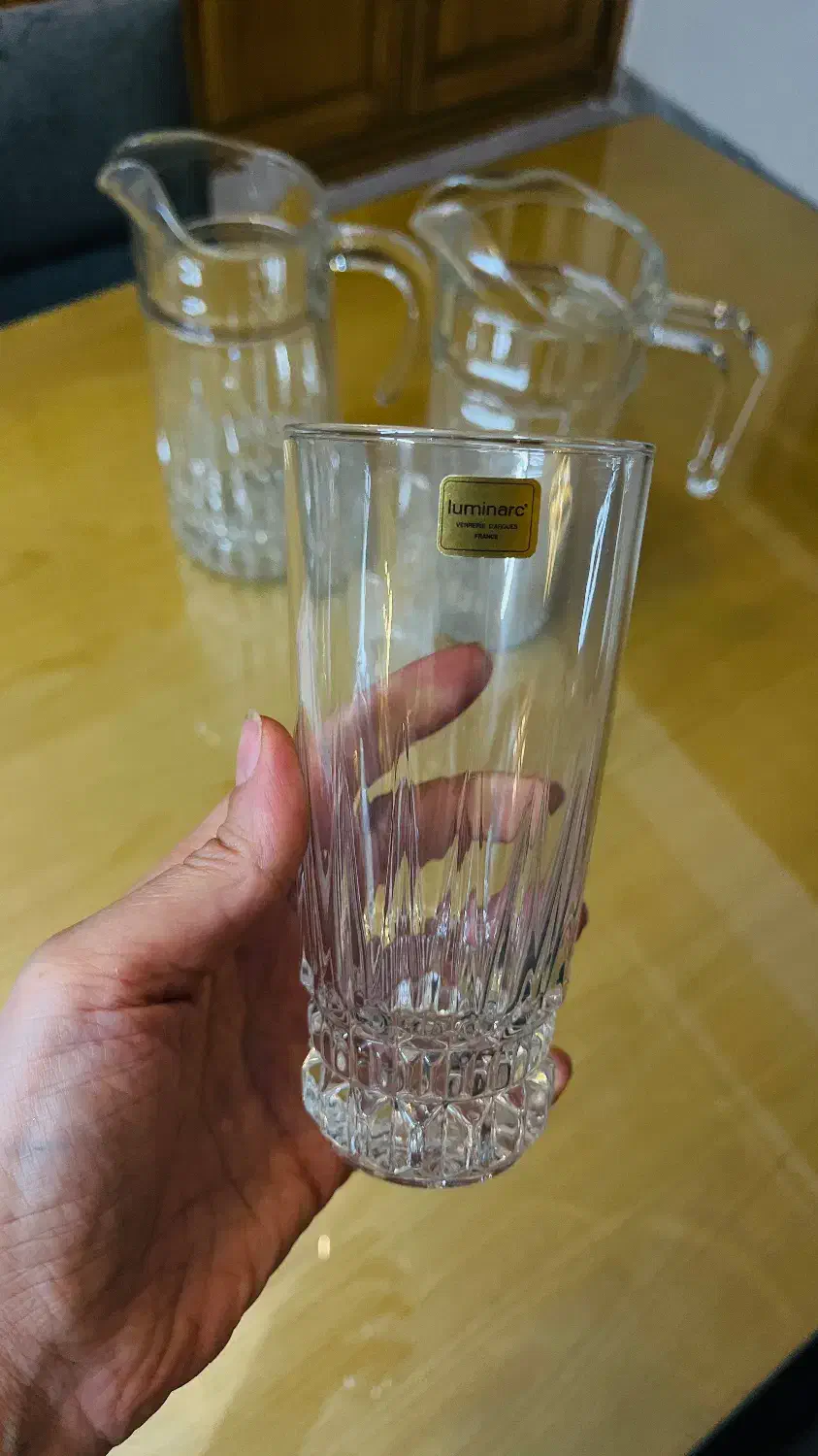 پارچ لیوانهای امپراطوری قدیمی اصل فرانسه|ظروف سرو و پذیرایی|اصفهان, مرداویج|دیوار