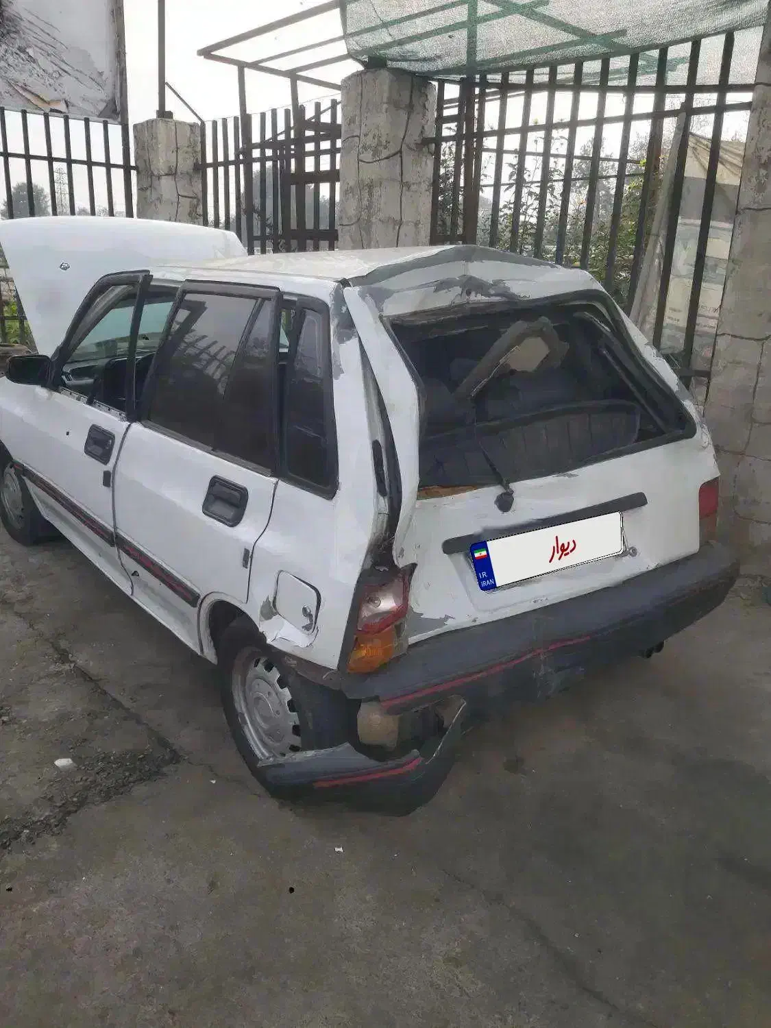 پراید هاچبک تصادفی عقب خورده|خودرو سواری و وانت|رشت, لاکان|دیوار