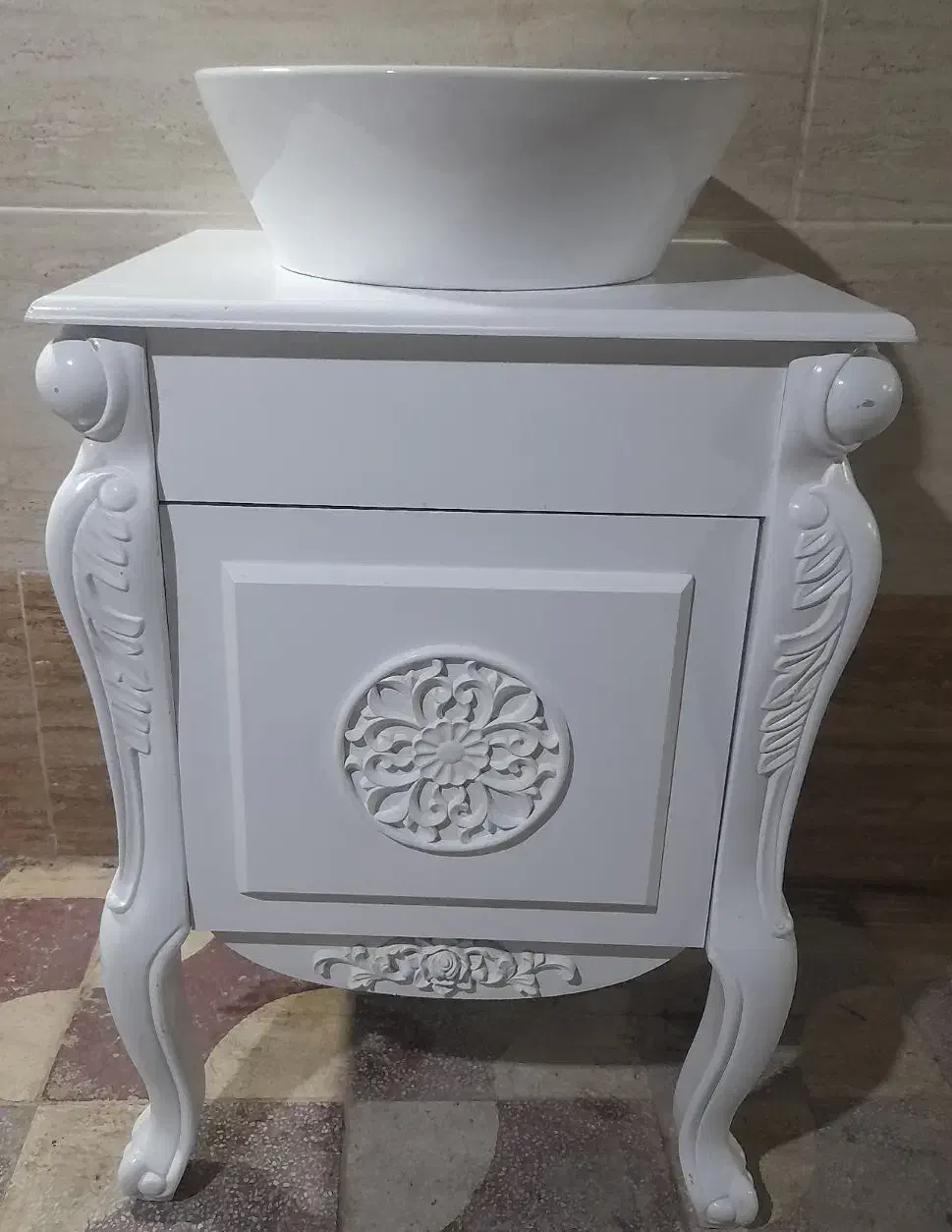 روشویی کابینتی جنس PVC پی وی سی|لوازم سرویس بهداشتی|شیراز, کوشک میدان|دیوار