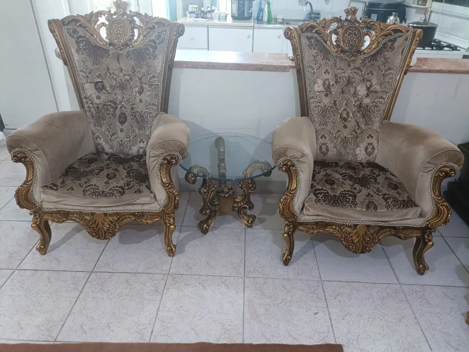 مبل سلطنتی|مبلمان خانگی و میز عسلی|سنندج, |دیوار