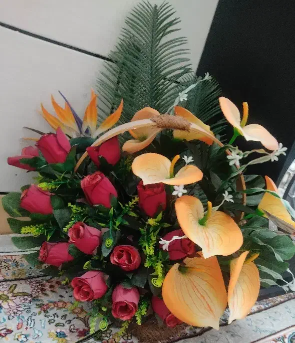 سبد گل شیک|گل مصنوعی|ساوه, |دیوار