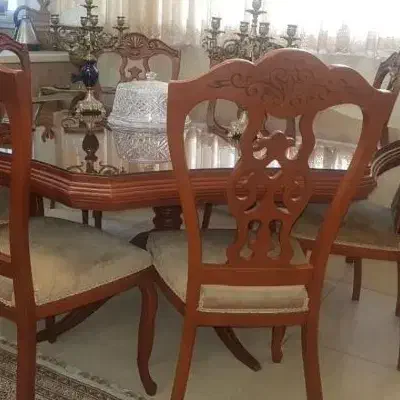 فروش سرویس مبل ۷ نفره ومیز وصندلی نهار خوری|مبلمان خانگی و میز عسلی|تهران, سید خندان (جلفا)|دیوار