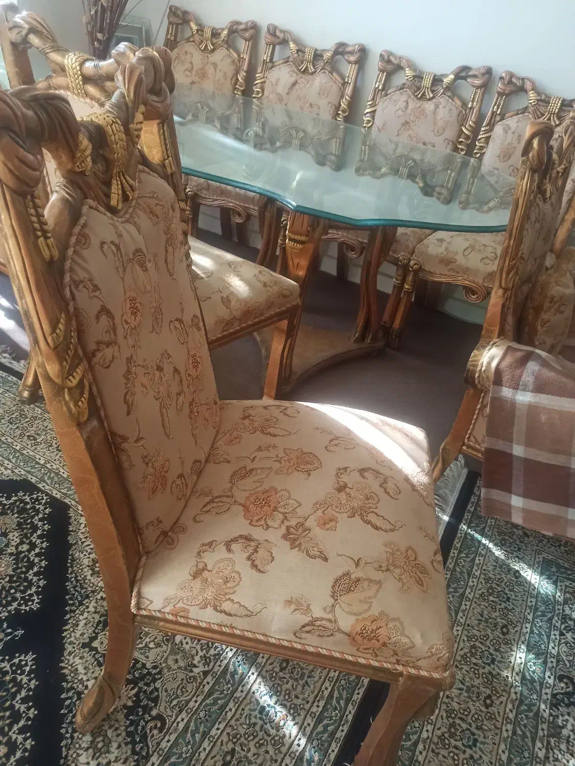 میز ناهار خوری|میز و صندلی غذاخوری|شیراز, تندگویان|دیوار