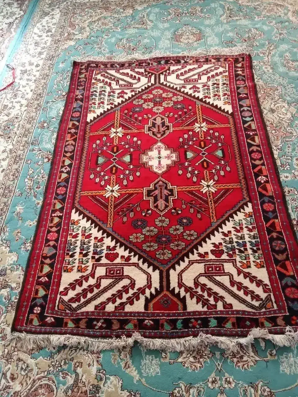 قالی قدیمی نو نودرابعاد۲متر طول ۱/۲۰عرضش|فرش|قم, دانش|دیوار