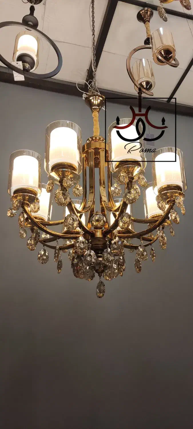 لوستر افروز لوکس/ رومالوستر فردیس / کد AF-8|لوستر و چراغ آویز|فردیس, سرحدی|دیوار