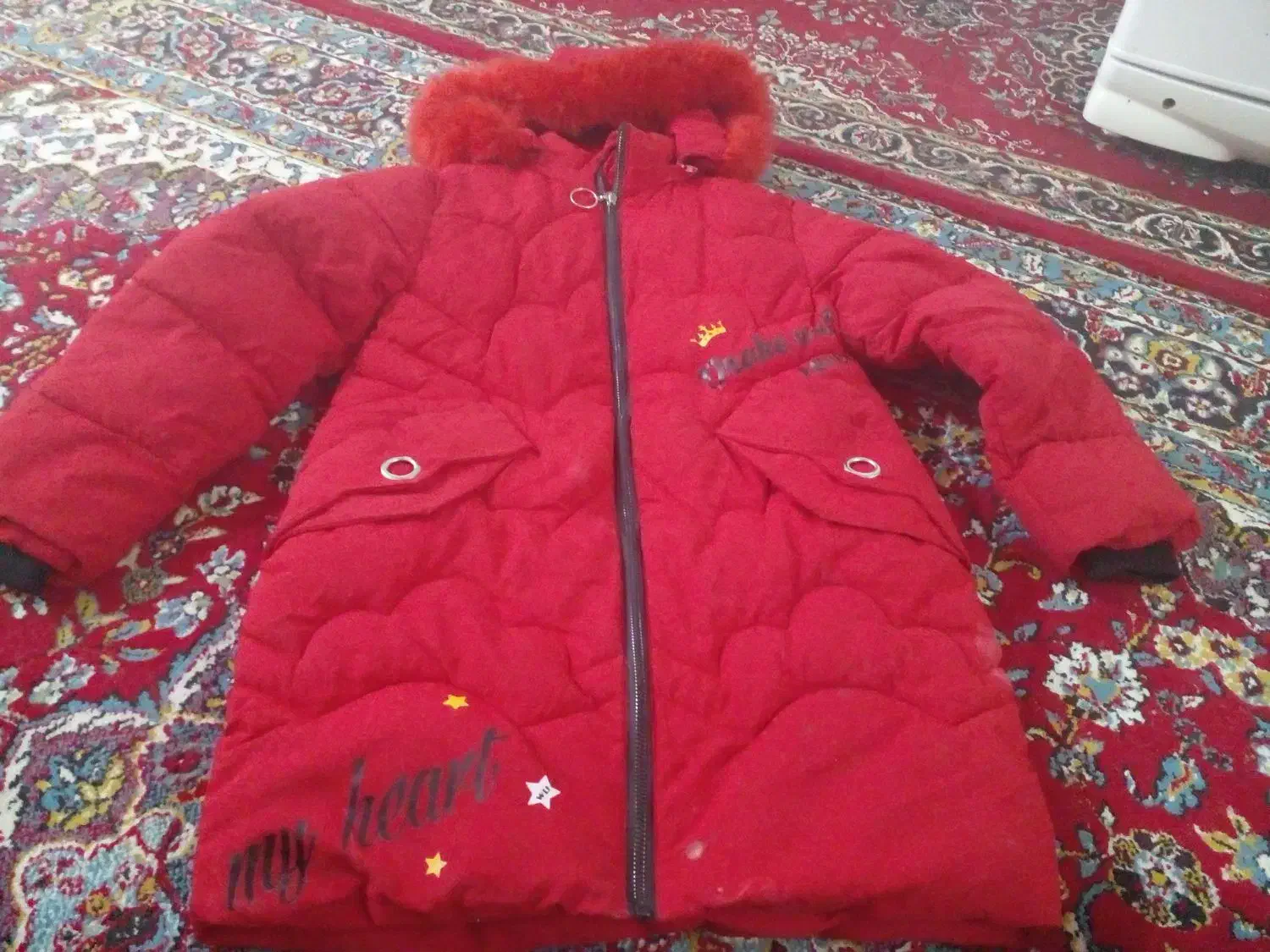 کاپشن دخترانه وپوتین چرم جنس خوب|کیف، کفش، کمربند|آستانه اشرفیه, |دیوار