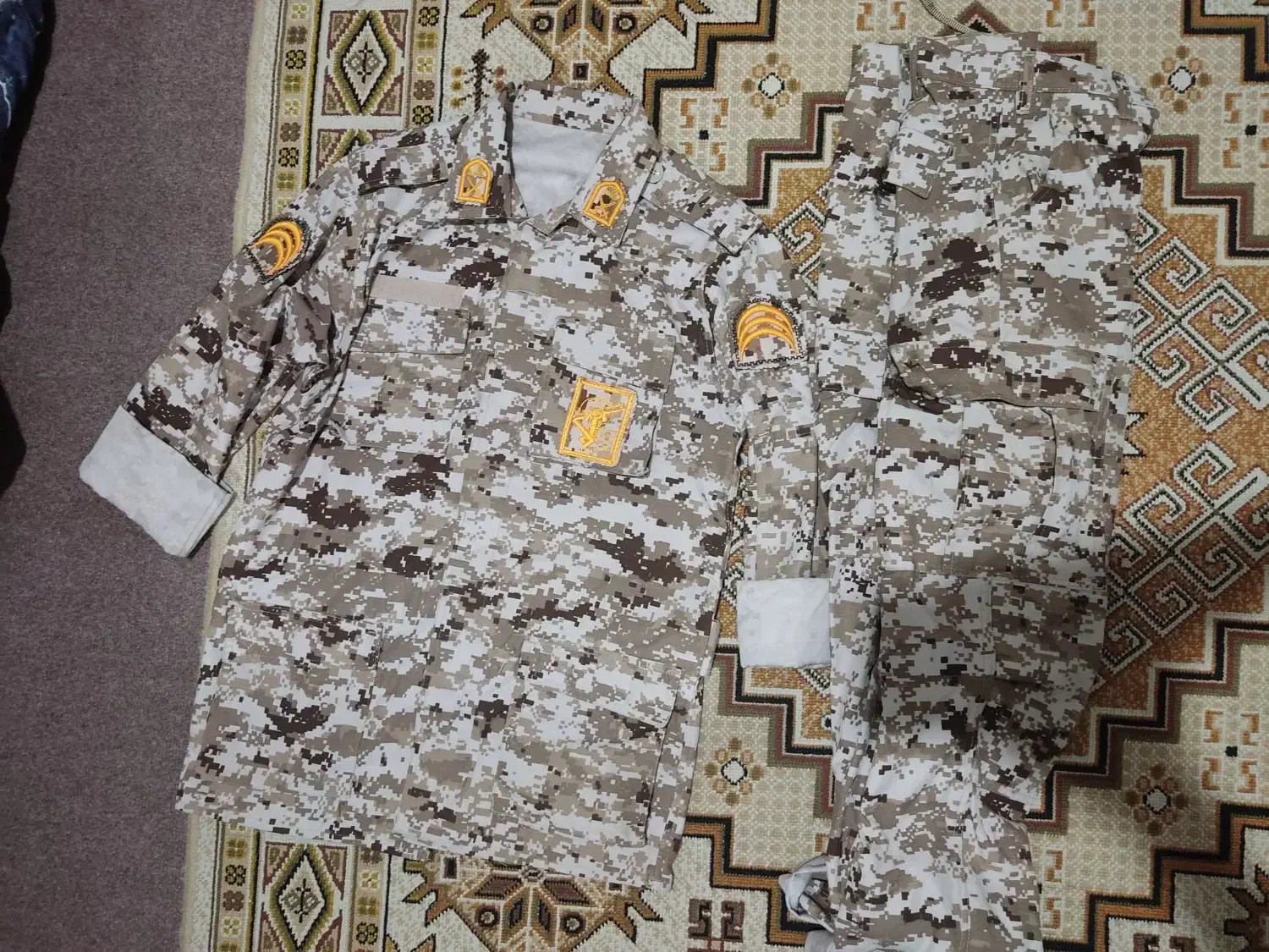 لباس دیجیتالی خاکی خُنک + پوتین + کلاه + جوراب|لباس|لنگرود, |دیوار