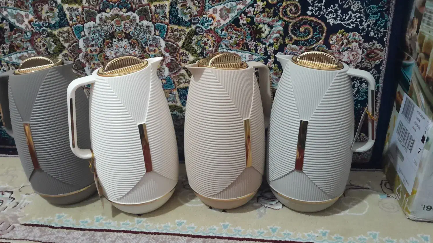 فلاسک استیل شیک ۱ لیتری با بطری شیشه‌ای|قوری، کتری، قهوه‌ساز دستی|خرم‌آباد, |دیوار