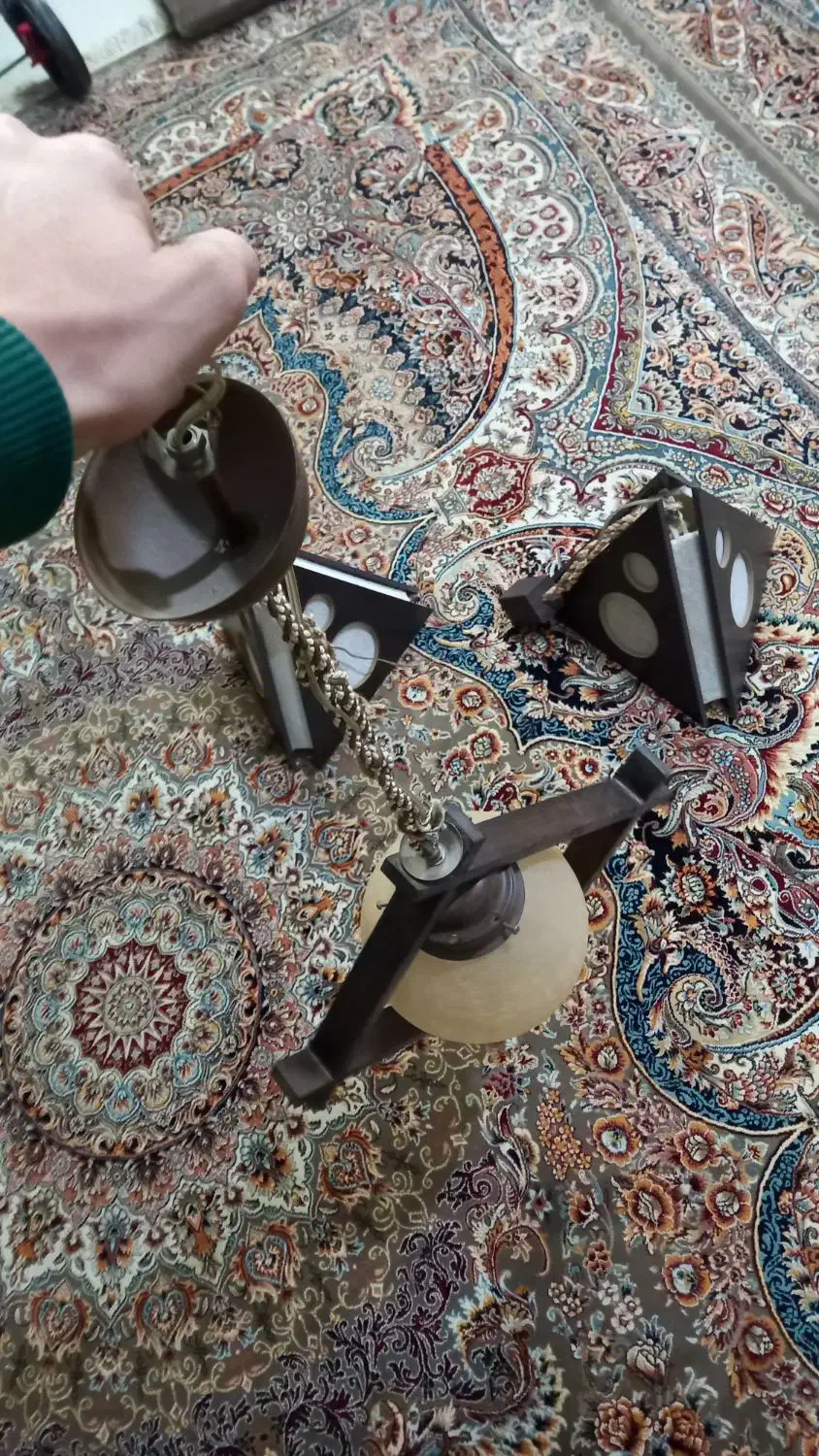 لوستر چوبی|لوستر و چراغ آویز|مشهد, دوست آباد|دیوار