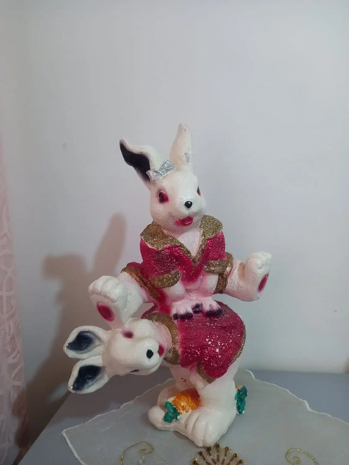 مجسمه پلی استر خرگوش|مجسمه، تندیس، ماکت|قم, انسجام|دیوار