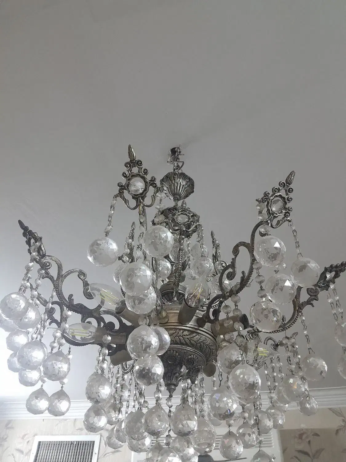 لوستر ۸شاخه برنز|لوستر و چراغ آویز|ری, علایین|دیوار