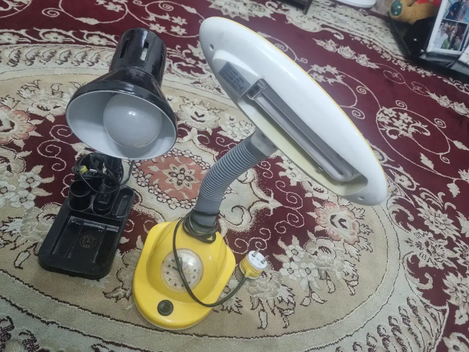 ۲ عدد چراغ مطالعه|چراغ خواب و آباژور|لنجان, |دیوار