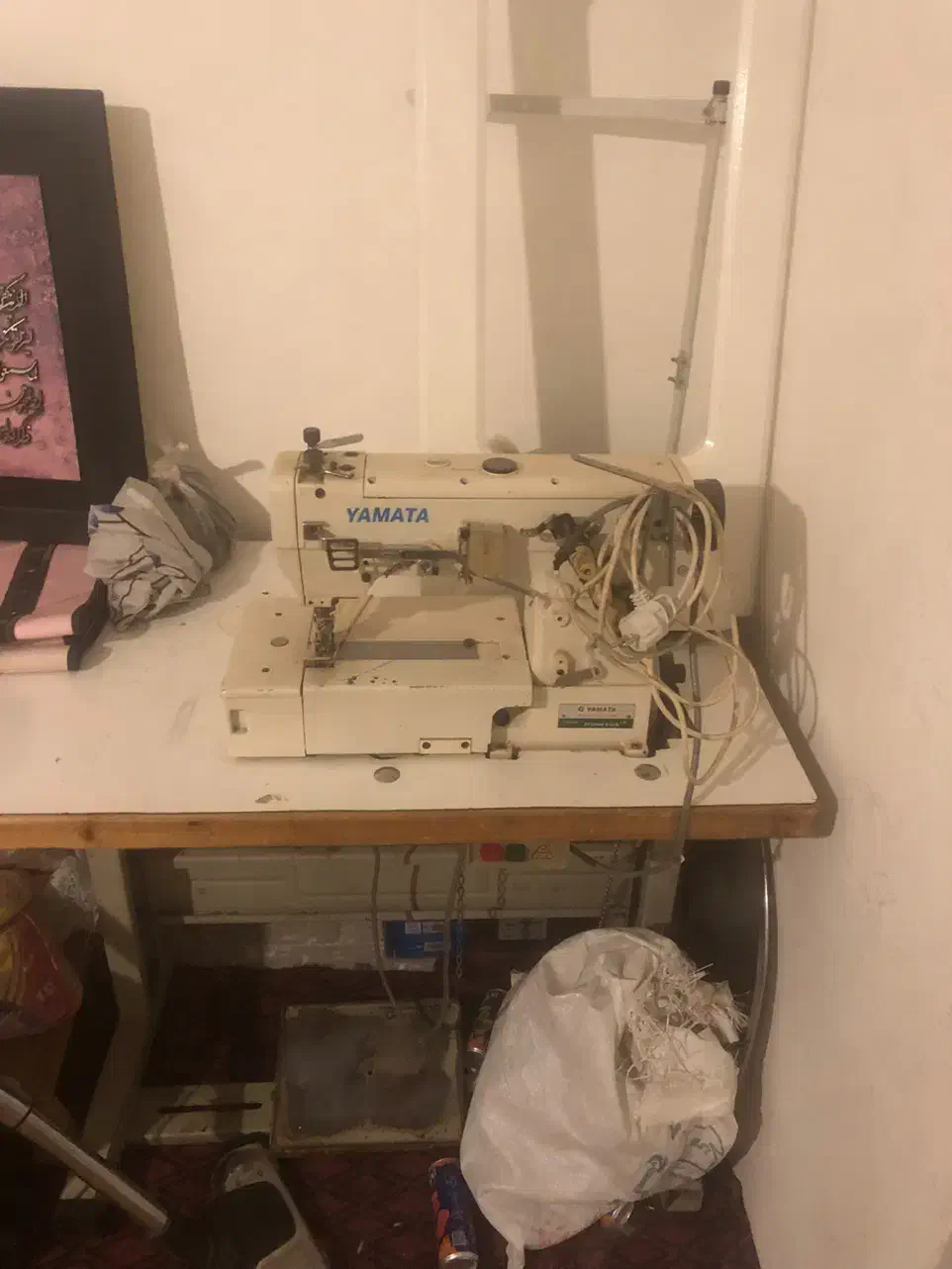 چرخ خیاطی میان دوز یاماتا ژاپن اصل|چرخ خیاطی و ریسندگی|تربت‌حیدریه, بازار|دیوار