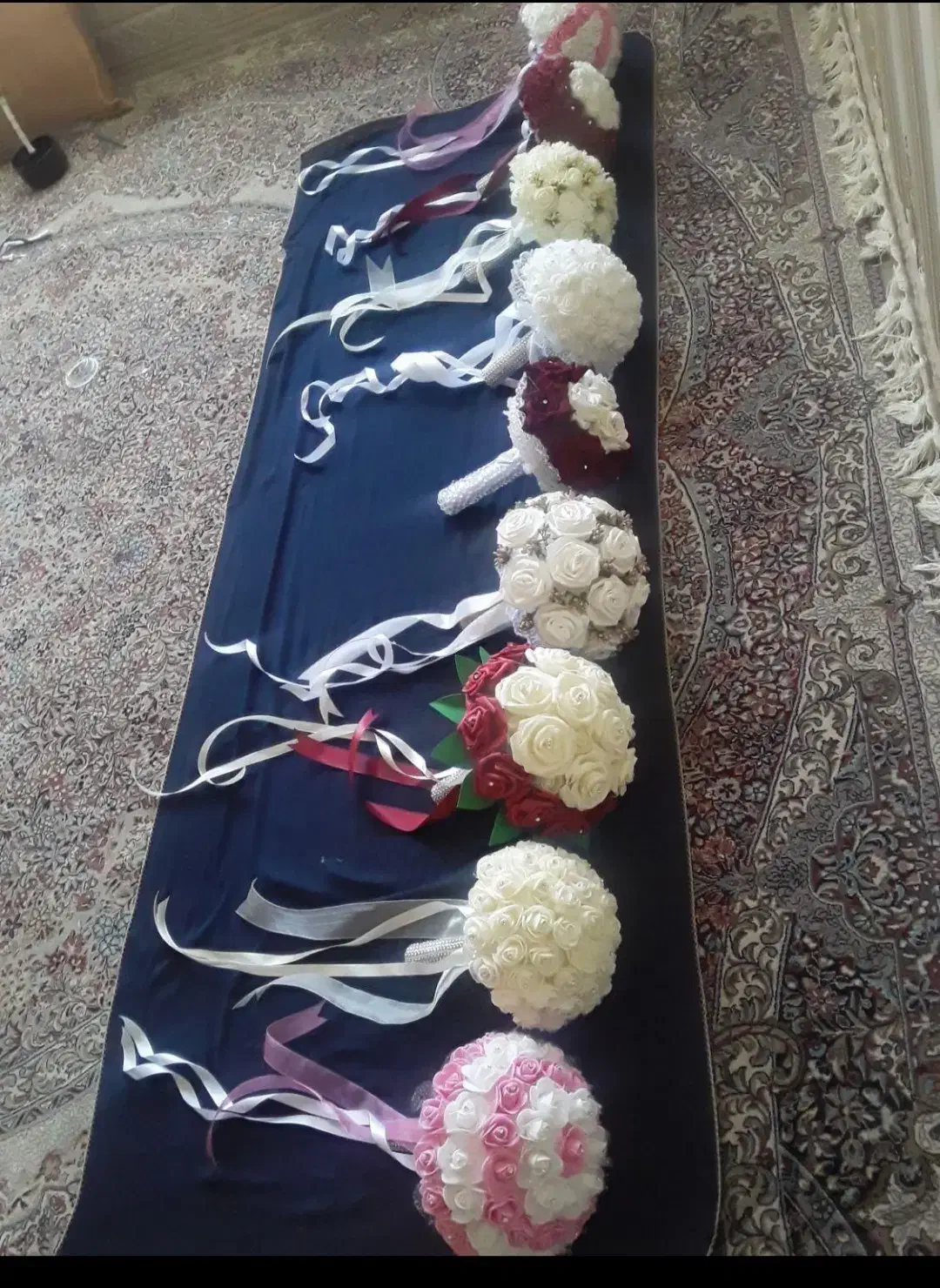 دسته گل عروس|گل مصنوعی|یاسوج, |دیوار