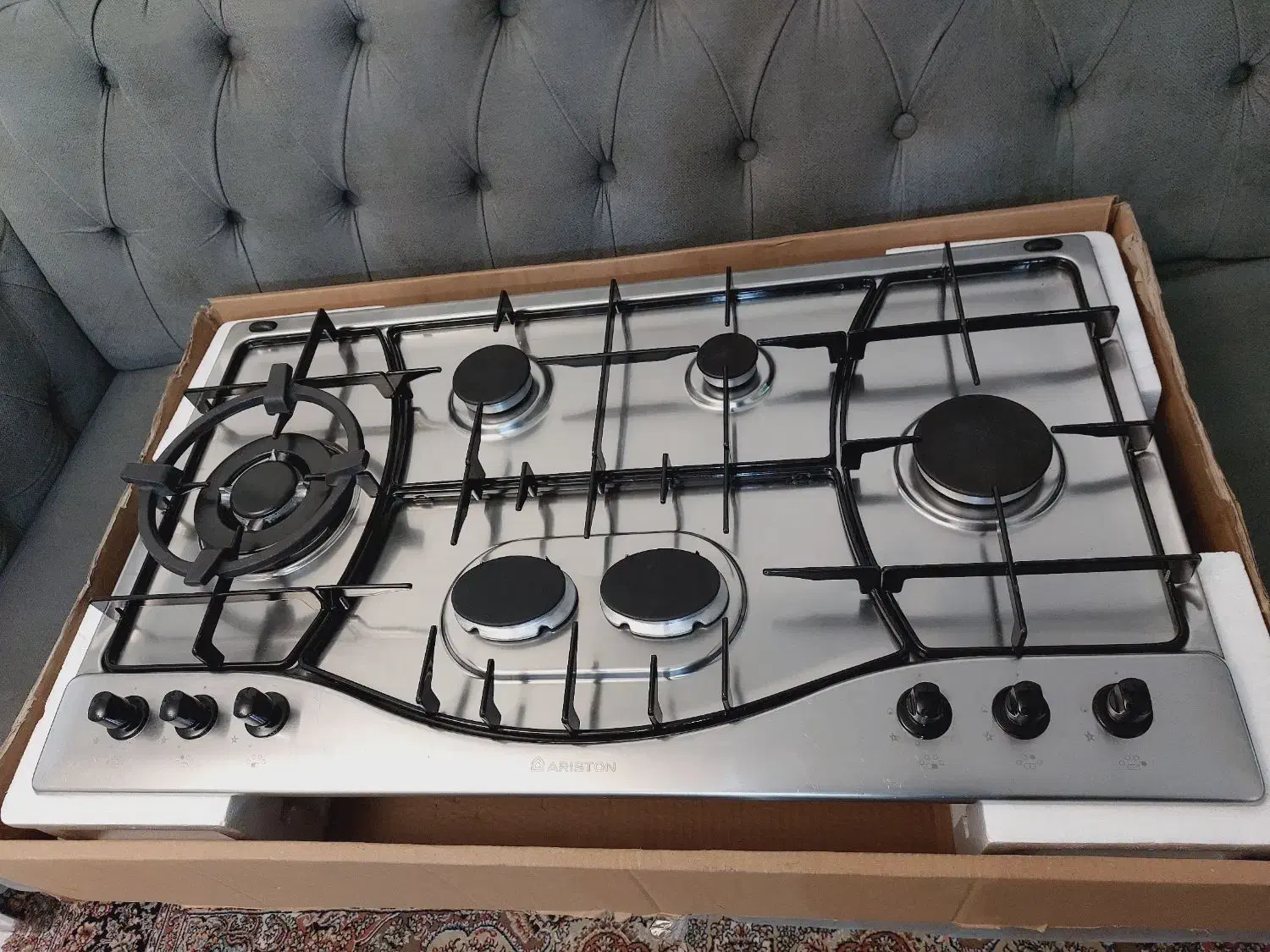 گاز رومیزی توکار ۶ شعله آریستون اصل ایتالیا|اجاق گاز و لوازم برقی پخت‌وپز|تهران, تهرانسر شمالی|دیوار