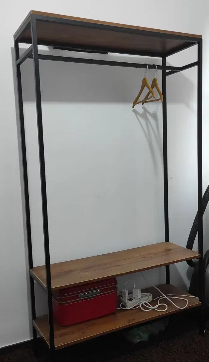 رگال و استند فلزی دارای دو طبقه|کتابخانه، شلف، قفسه‌های دیواری|گرگان, |دیوار