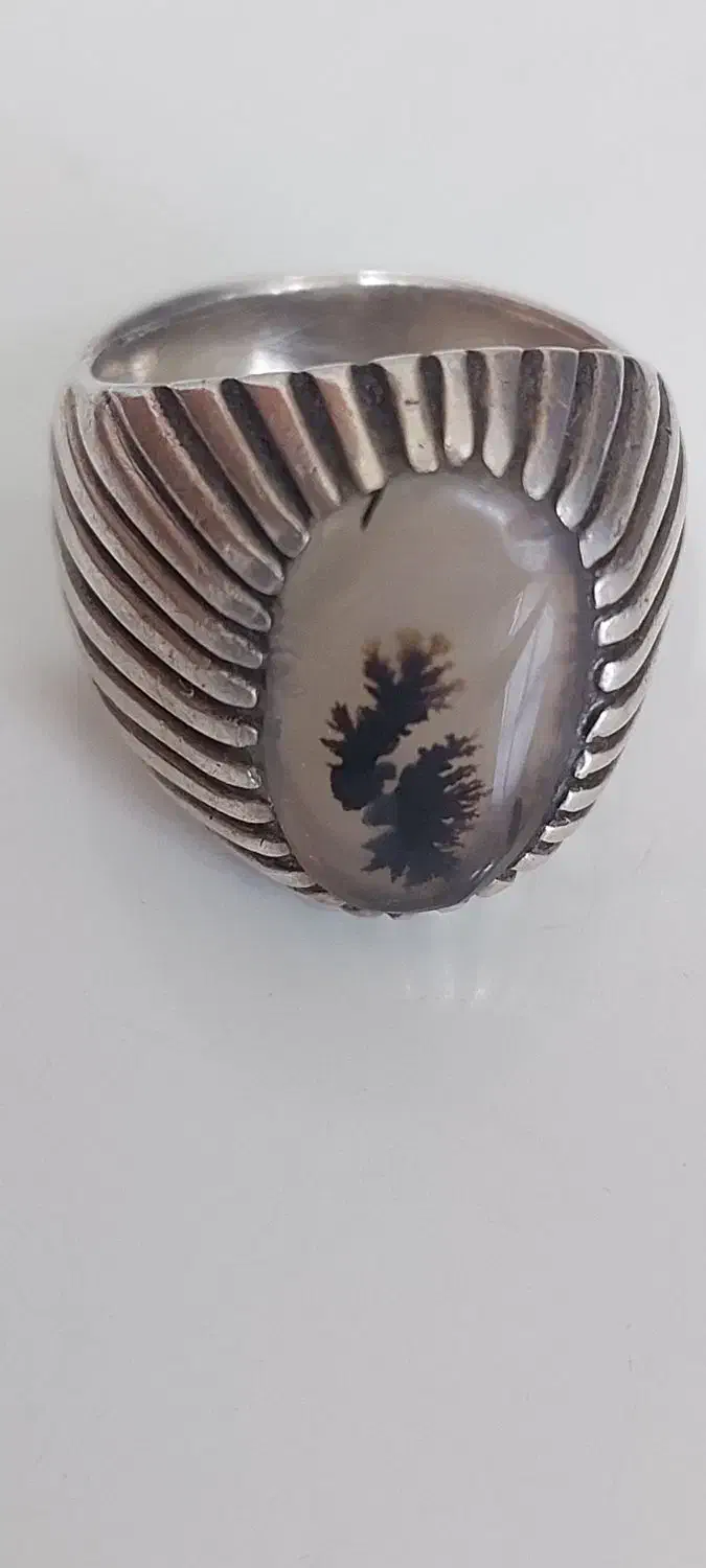 انگشتر نقره کار دست و سنگها طبیعی خاص و زیبا|جواهرات|رشت, یخسازی|دیوار