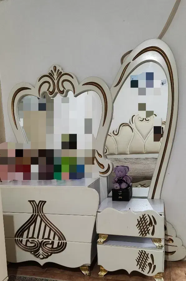 ست تخت دو نفره|تخت و سرویس خواب|رباط‌کریم, رباط‌کریم|دیوار