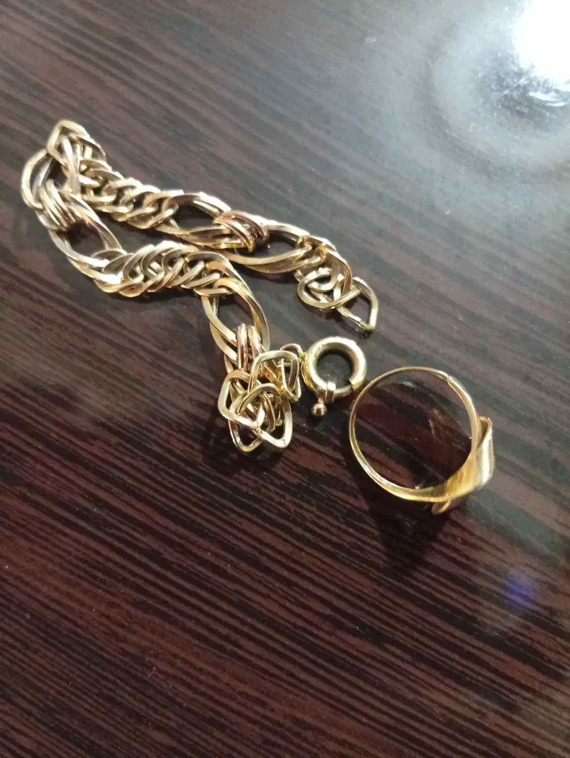 انگشتر3.36. دستبند 6.5فروش فوری 100بالای خام|جواهرات|رومشکان, |دیوار