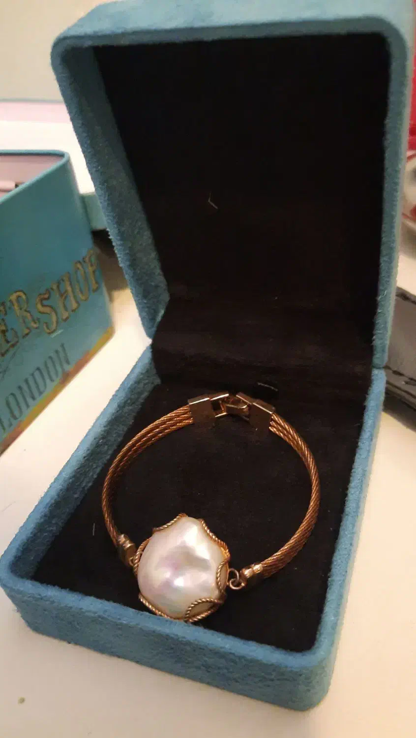 دستبند مروارید باروک و نقره|جواهرات|اصفهان, کوی شهید کشوری|دیوار