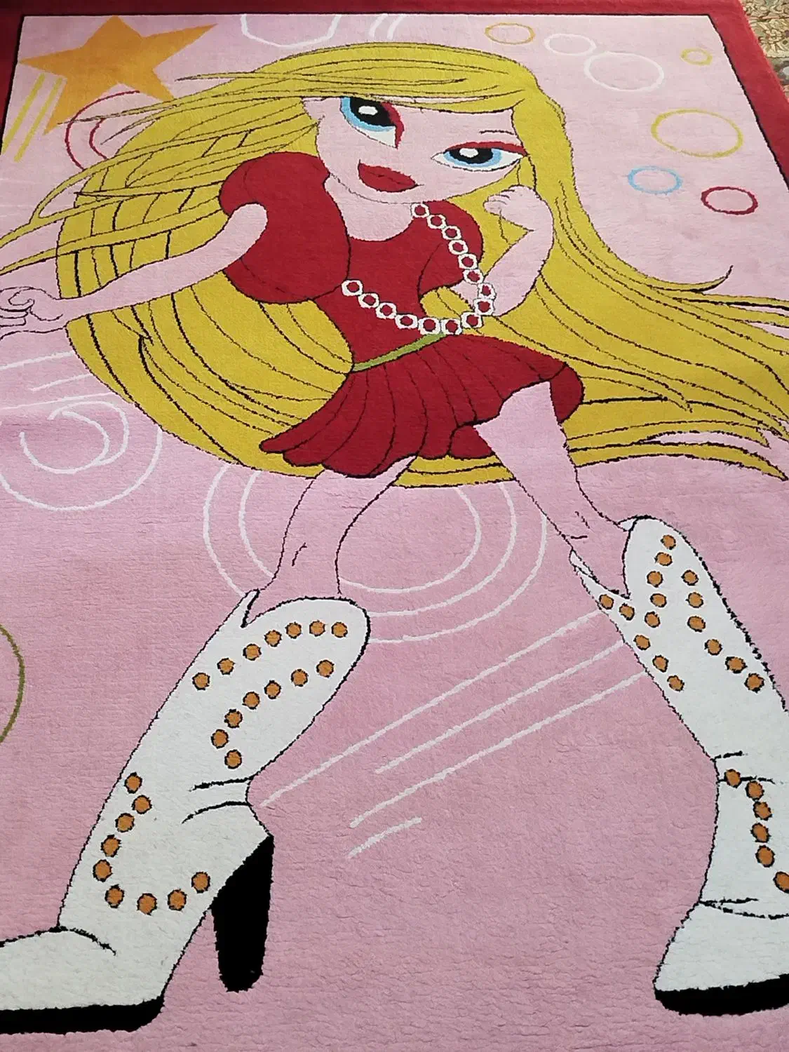 فرش صورتی کودک|فرش|شهریار, شهرک وائین|دیوار