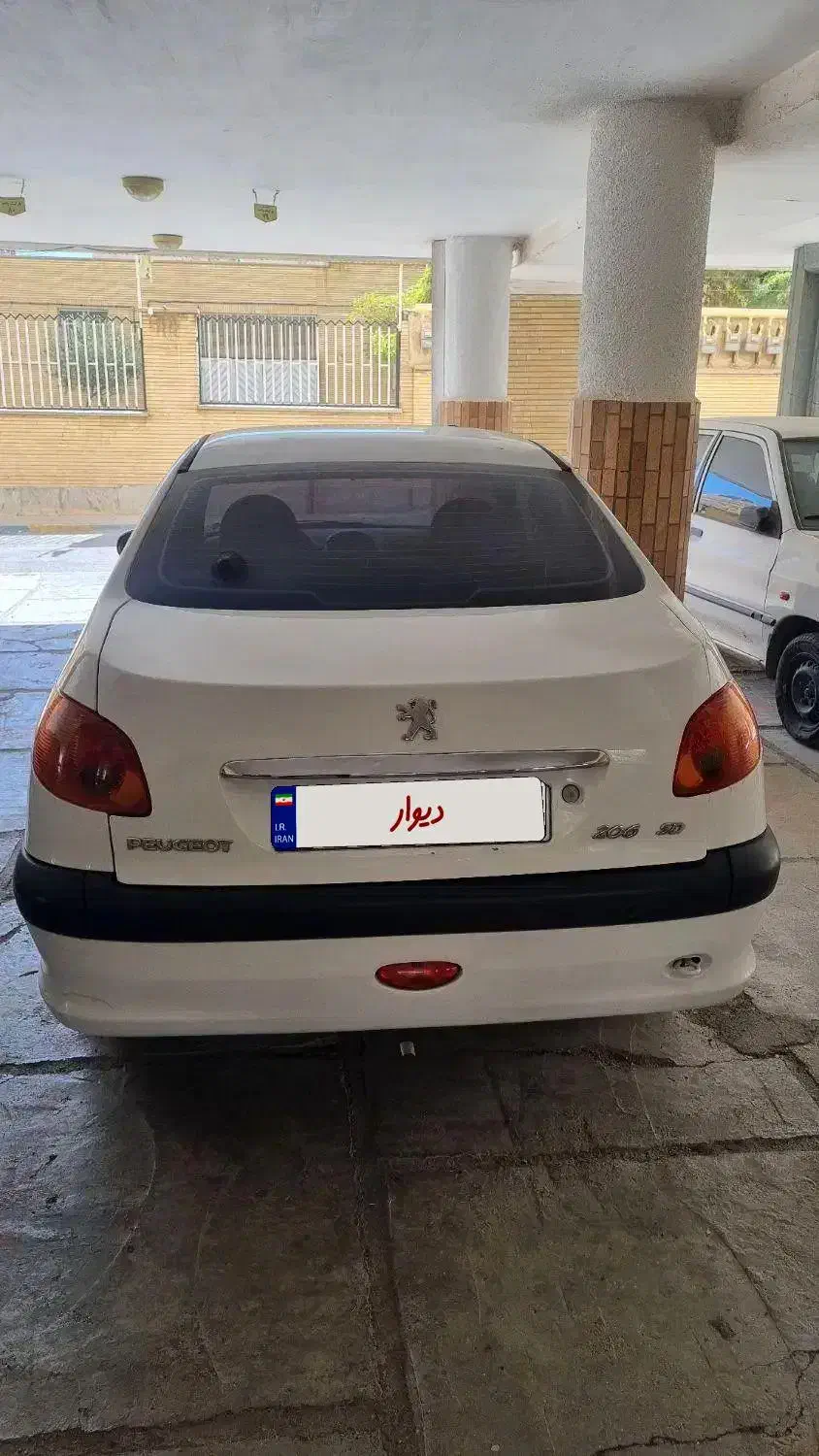 206 sd v8 مدل ۹۳ بدون رنگ|خودرو سواری و وانت|فولادشهر, C5|دیوار