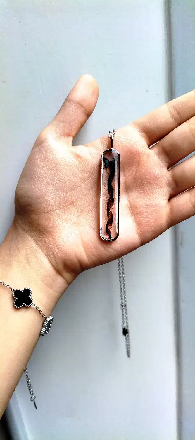 گردنبند رزینی موی یار|بدلیجات|نسیمشهر, |دیوار