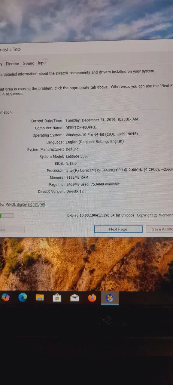 لپتاپ دل مدل ۵۵۸۰ DELL|رایانه همراه|تبریز, |دیوار