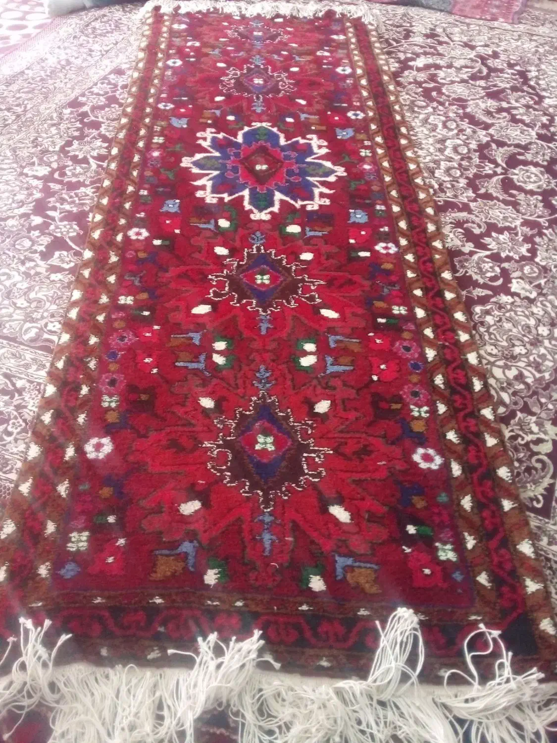 فرش دستبافت ۳متری|فرش|اهر, |دیوار