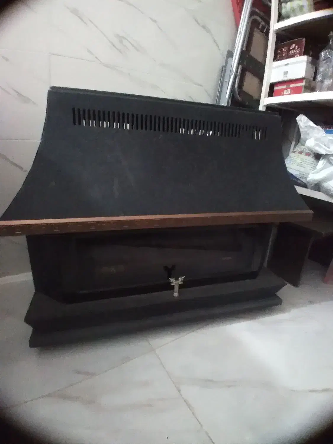 بخاری گازی طرح شومینه بزرگ|بخاری، هیتر، شومینه|قزوین, |دیوار