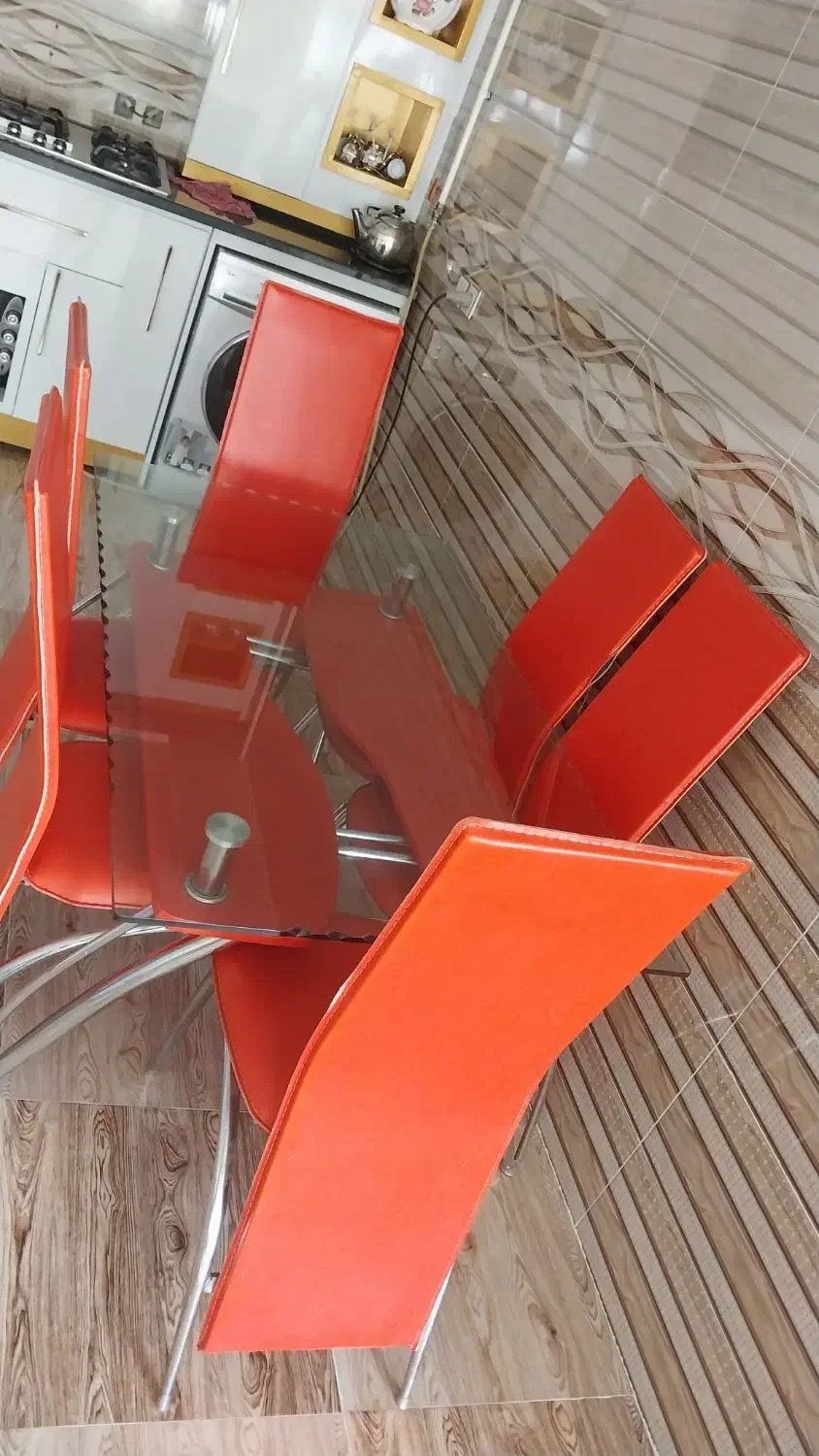 میز نهارخوری ۶ نفره|میز و صندلی غذاخوری|پلدختر, |دیوار