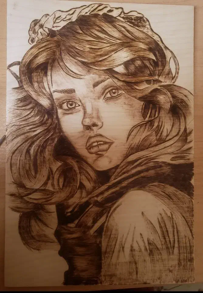 سوخته نگاری یعنی نقاشی با اتیش|تابلو، نقاشی، عکس|تهران, سردارجنگل|دیوار