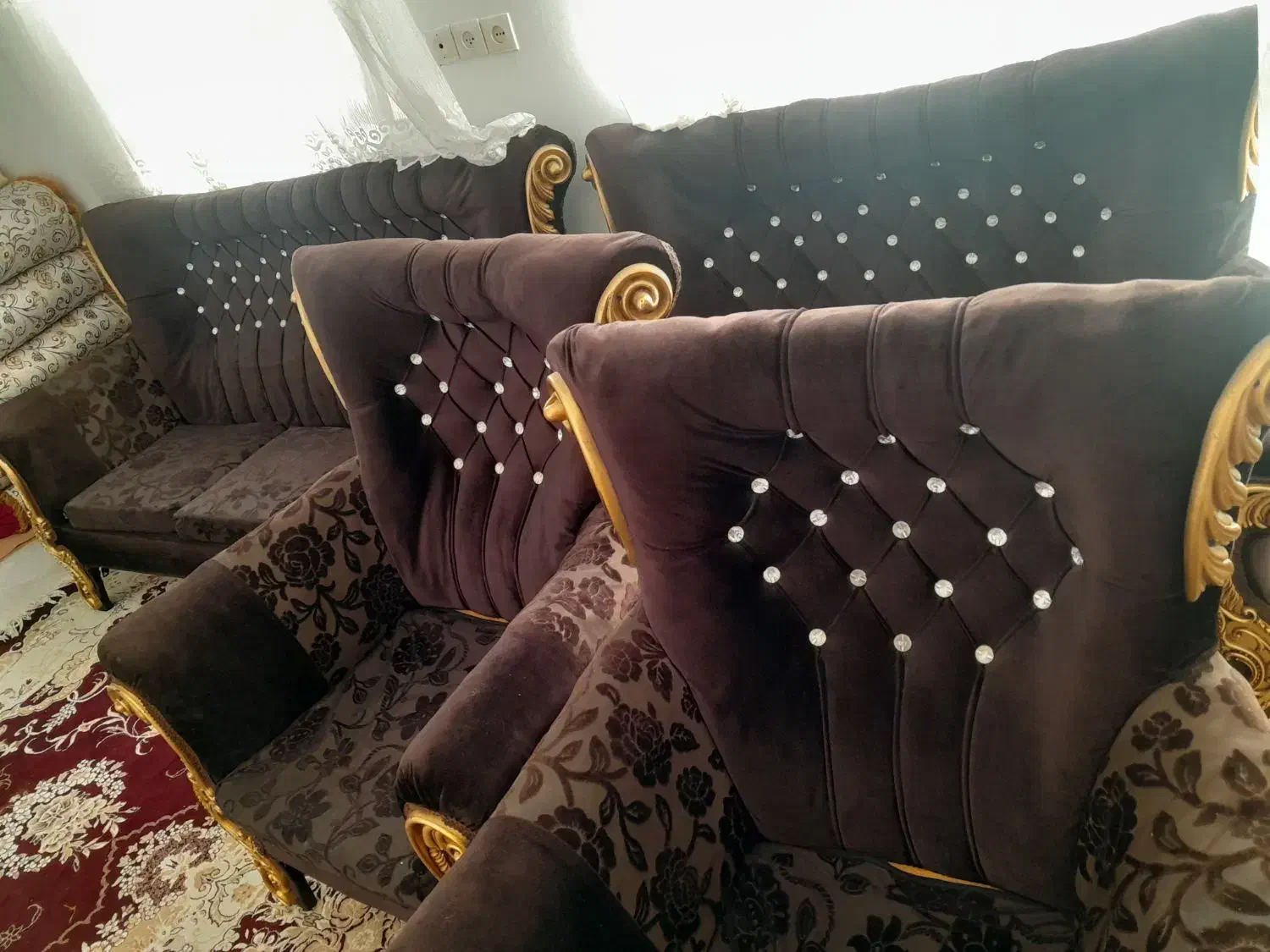 مبل هفت نفره سالم|مبلمان خانگی و میز عسلی|صائین قلعه, |دیوار