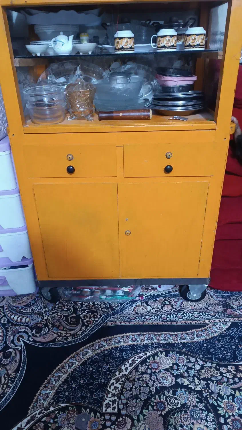 فروش دگه چوبی تمیز|بوفه، ویترین، کنسول|کنارک, |دیوار