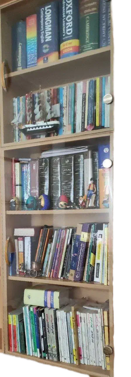 کتابخانه|کتابخانه، شلف، قفسه‌های دیواری|رشت, معلم|دیوار