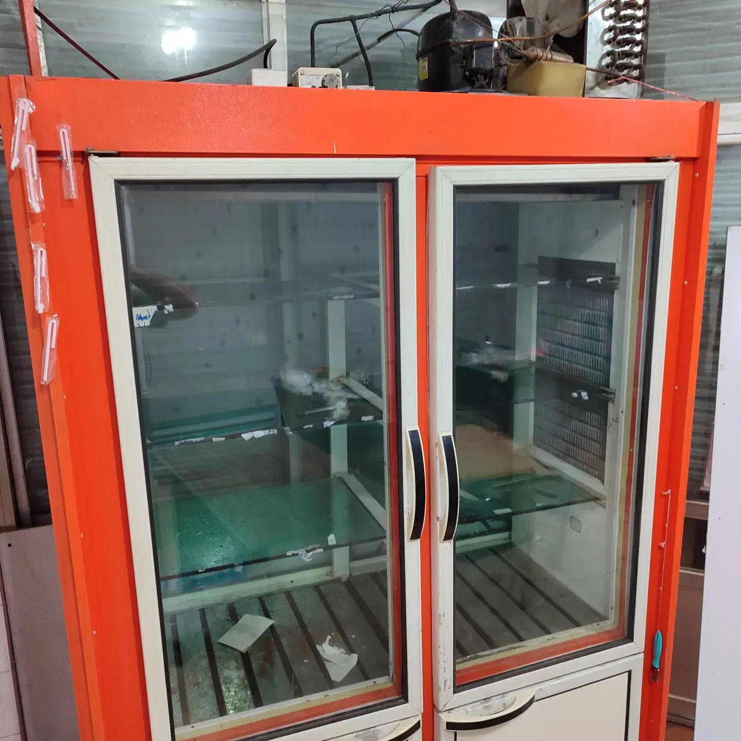 یخچال چهار درب ویترینی ایستاده|یخچال و فریزر|رشت, یخسازی|دیوار