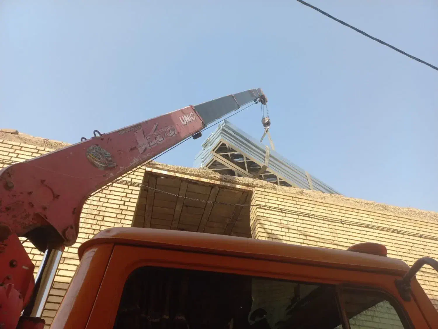 جرثقیل خاوردکل بلند۱۵متر|خدمات حمل و نقل|یزد, |دیوار