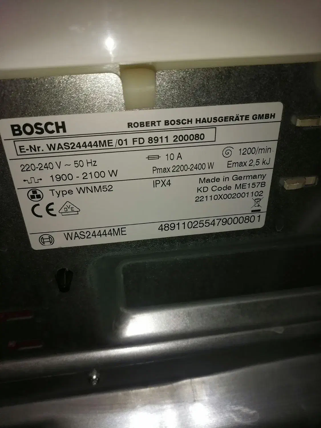 ماشین لباسشویی بوش اصل آلمان|ماشین لباسشویی و خشک‌کن لباس|شهرضا, |دیوار