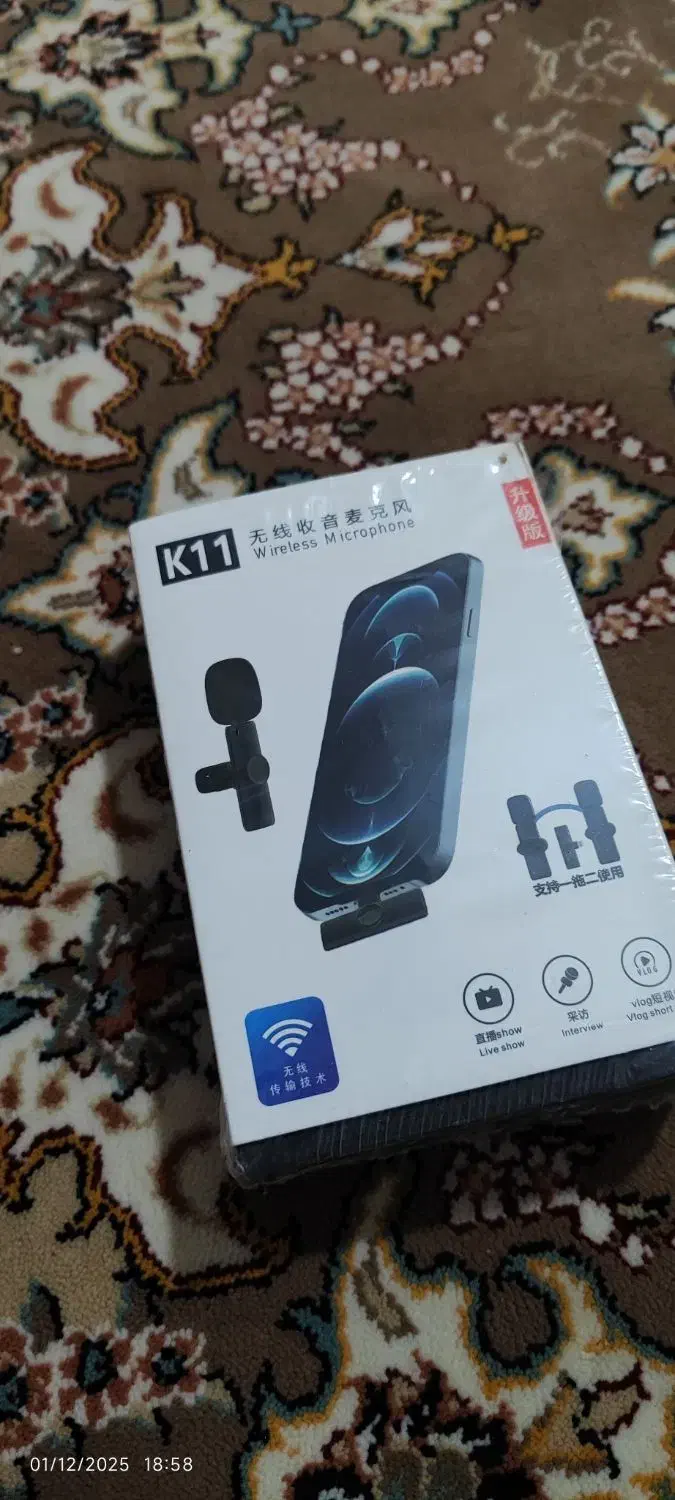 میکروفون یقه ای k11|دوربین عکاسی و فیلمبرداری|بهارستان, |دیوار