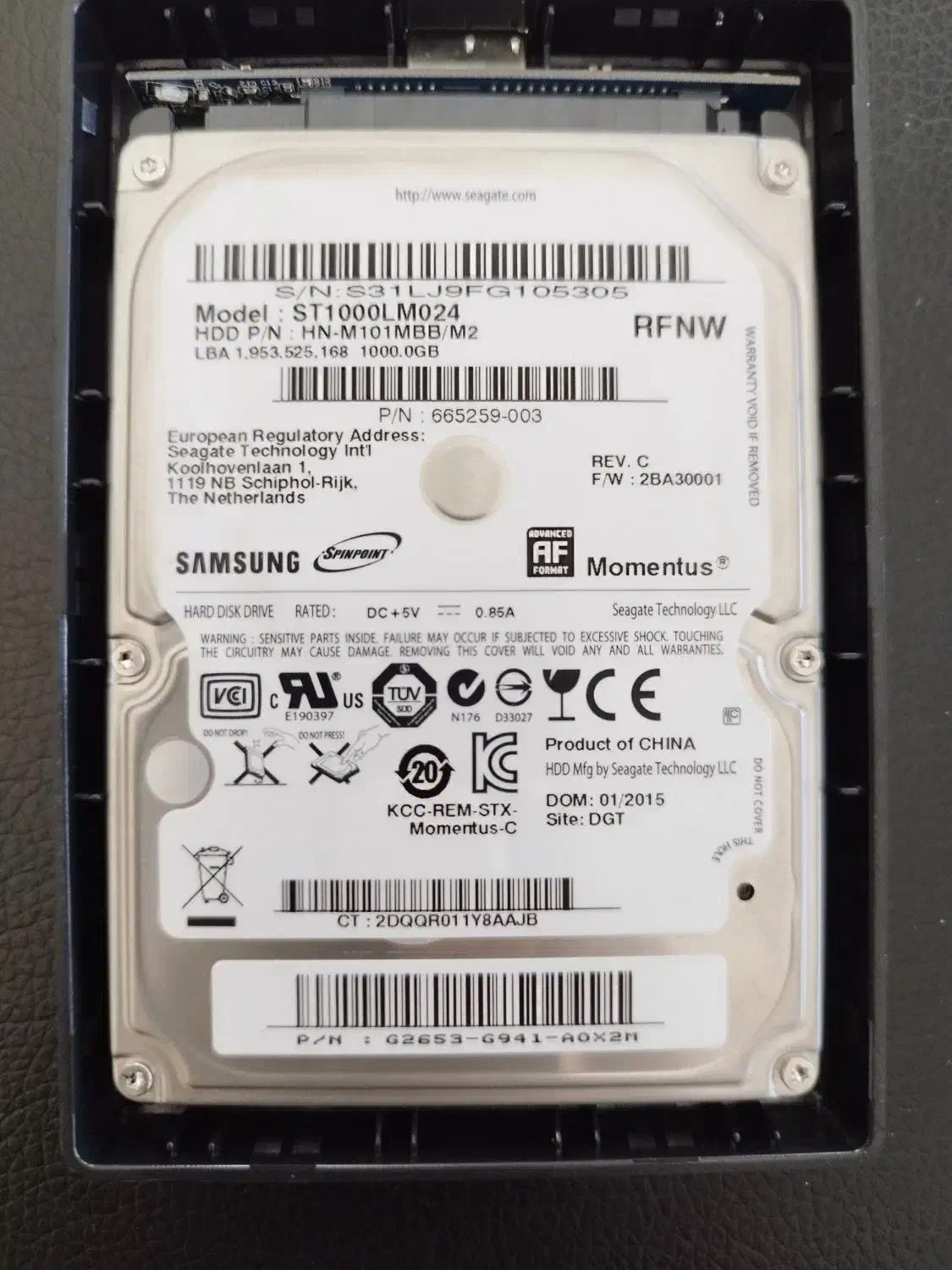 هارد یک ترابایت سامسونگ|قطعات و لوازم جانبی رایانه|سنندج, |دیوار