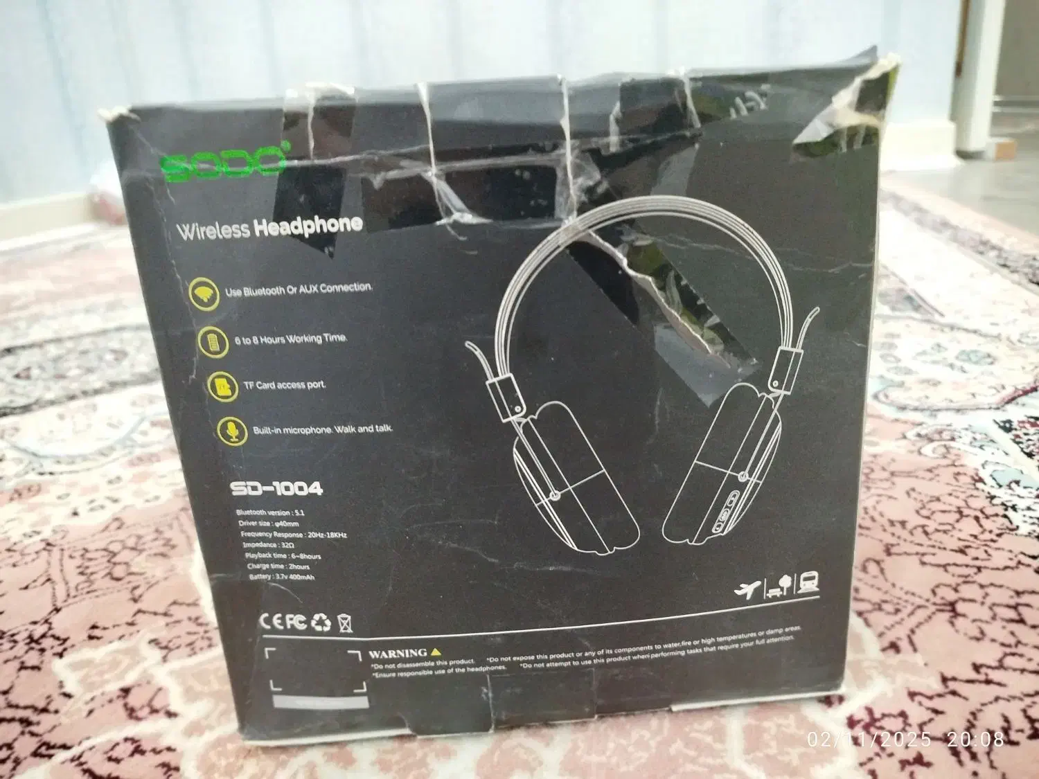 هدفون بلوتوث سودو مدل SD-1004|لوازم جانبی موبایل و تبلت|شوشتر, |دیوار